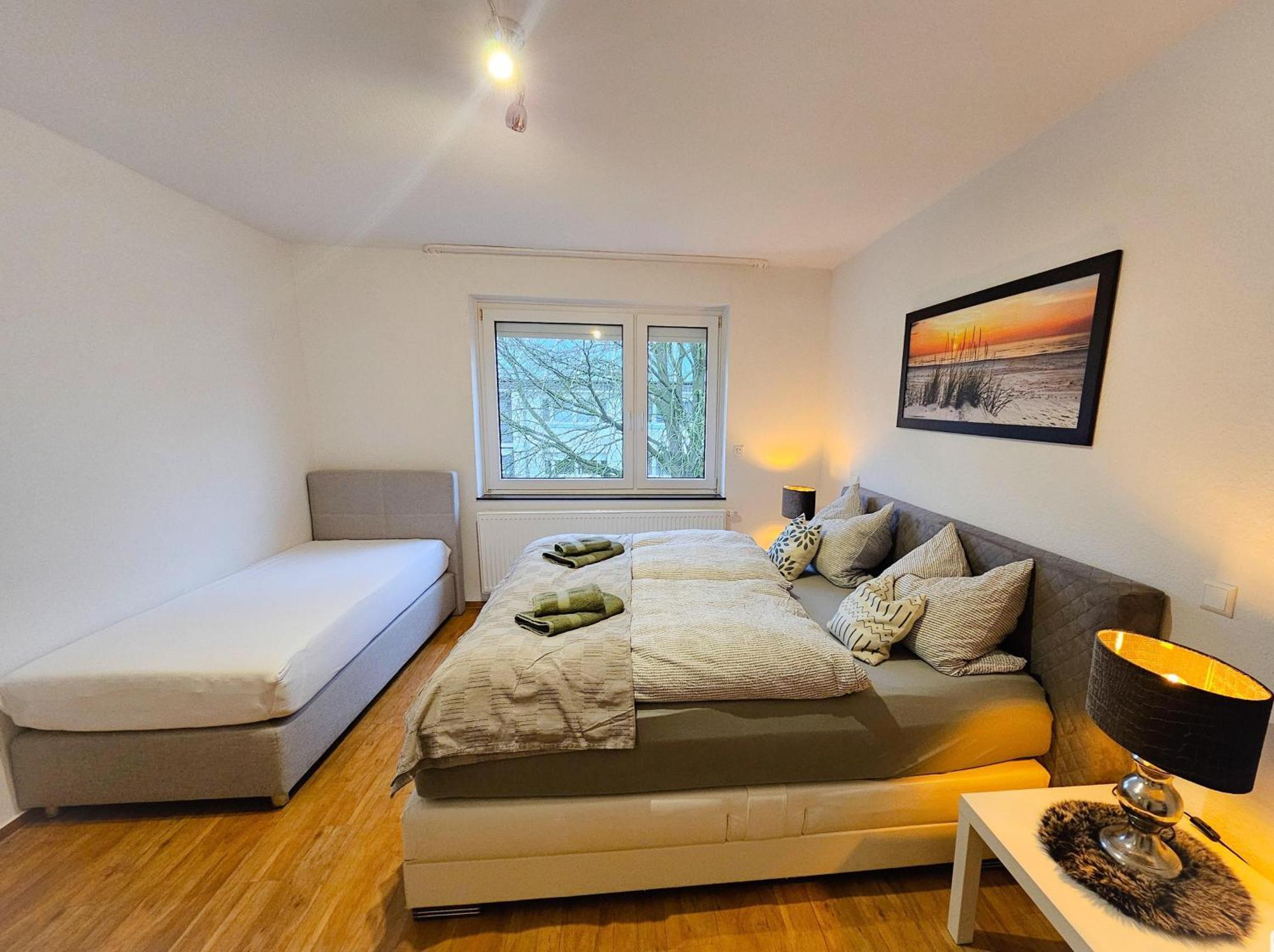 Ecocube Apartment2 Meppen14, Balkon, Kueche, Waschmaschine الغرفة الصورة